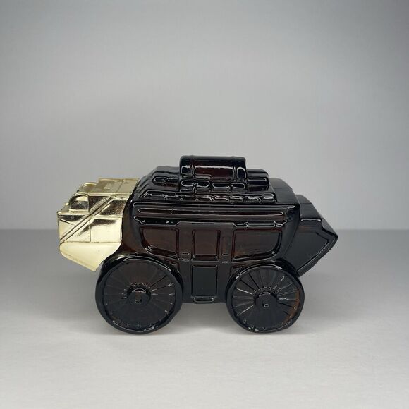 Vintage Avon Stagecoach Tai Winds After Shave Glass Bottle Decanter Empty - Picture 3 of 9